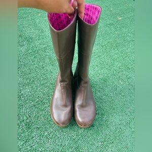 CROCS Brown Over the Knee Boots